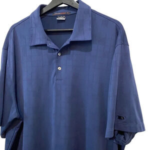Nike Fit Dry Tiger Woods Size XL Navy Blue Golf Polo